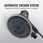 800W Electric Drywall Sander with Dust Extraction, Adjustable RPM 1200-2300, Brush Motor for Efficient Wall Sanding & Polishing