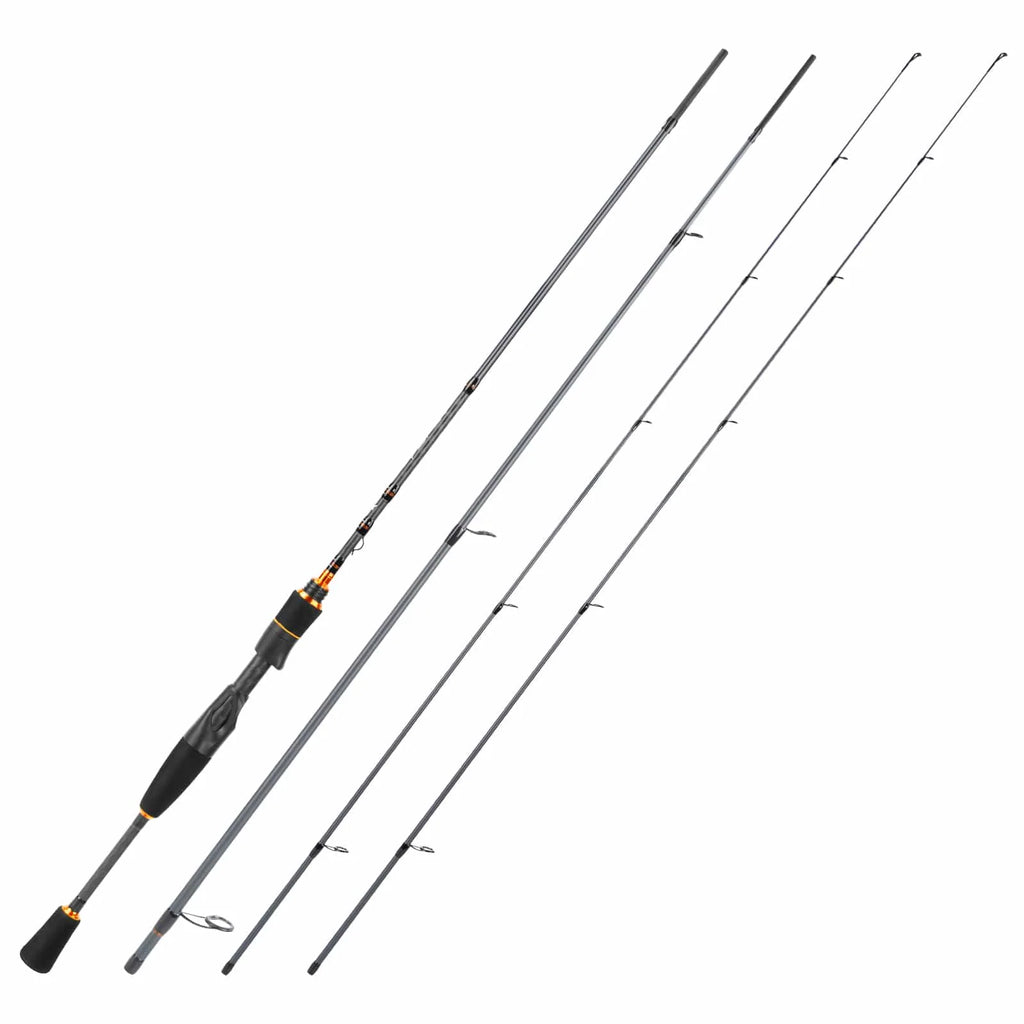 KastKing Zephyr Spin Finesse Twin-Tip Spinning Rod | Spinning / 7'2" / Extra Fast-Light-3pcs + Extra Tips