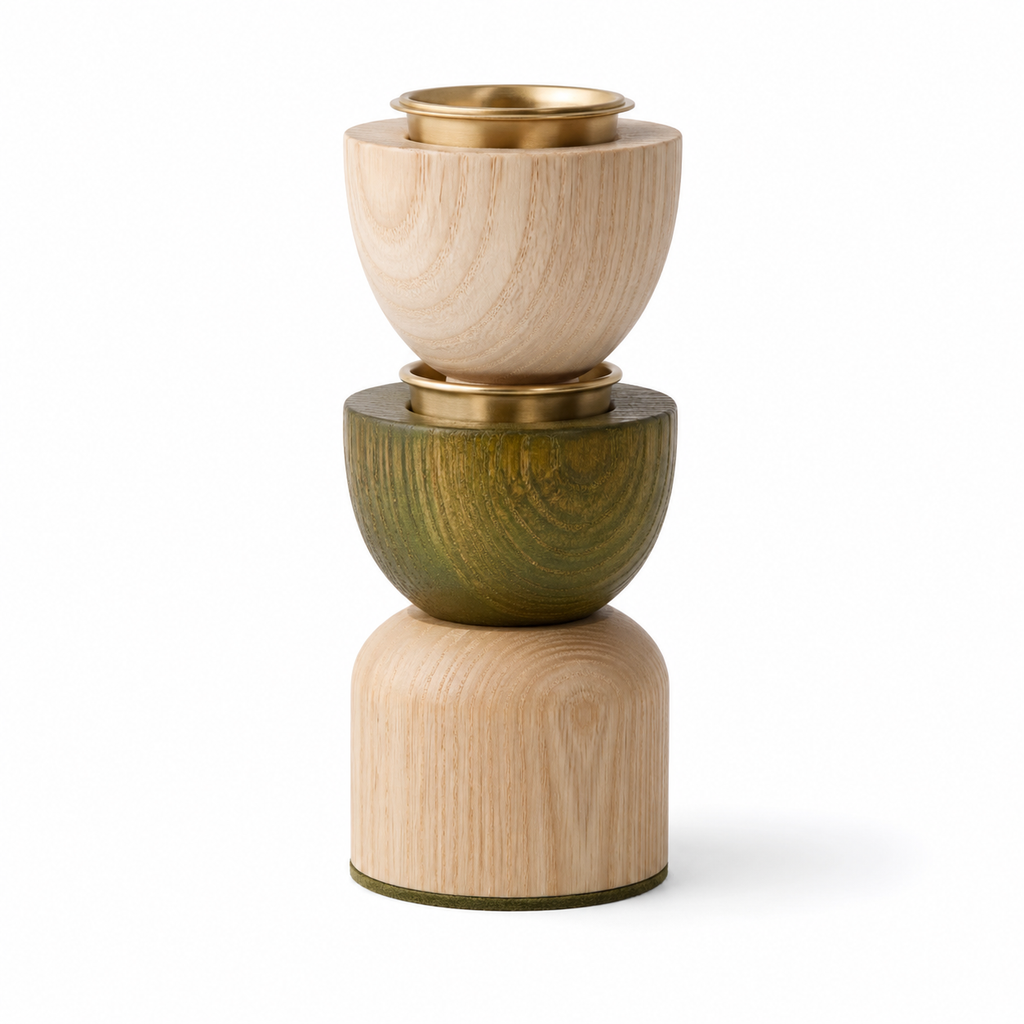 Sprout Stack Candleholder Trio