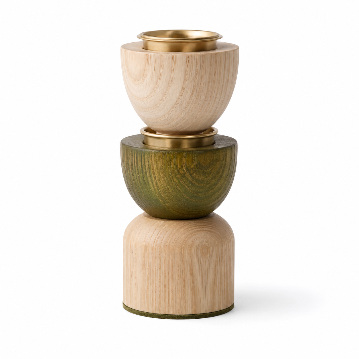 Sprout Stack Candleholder Trio