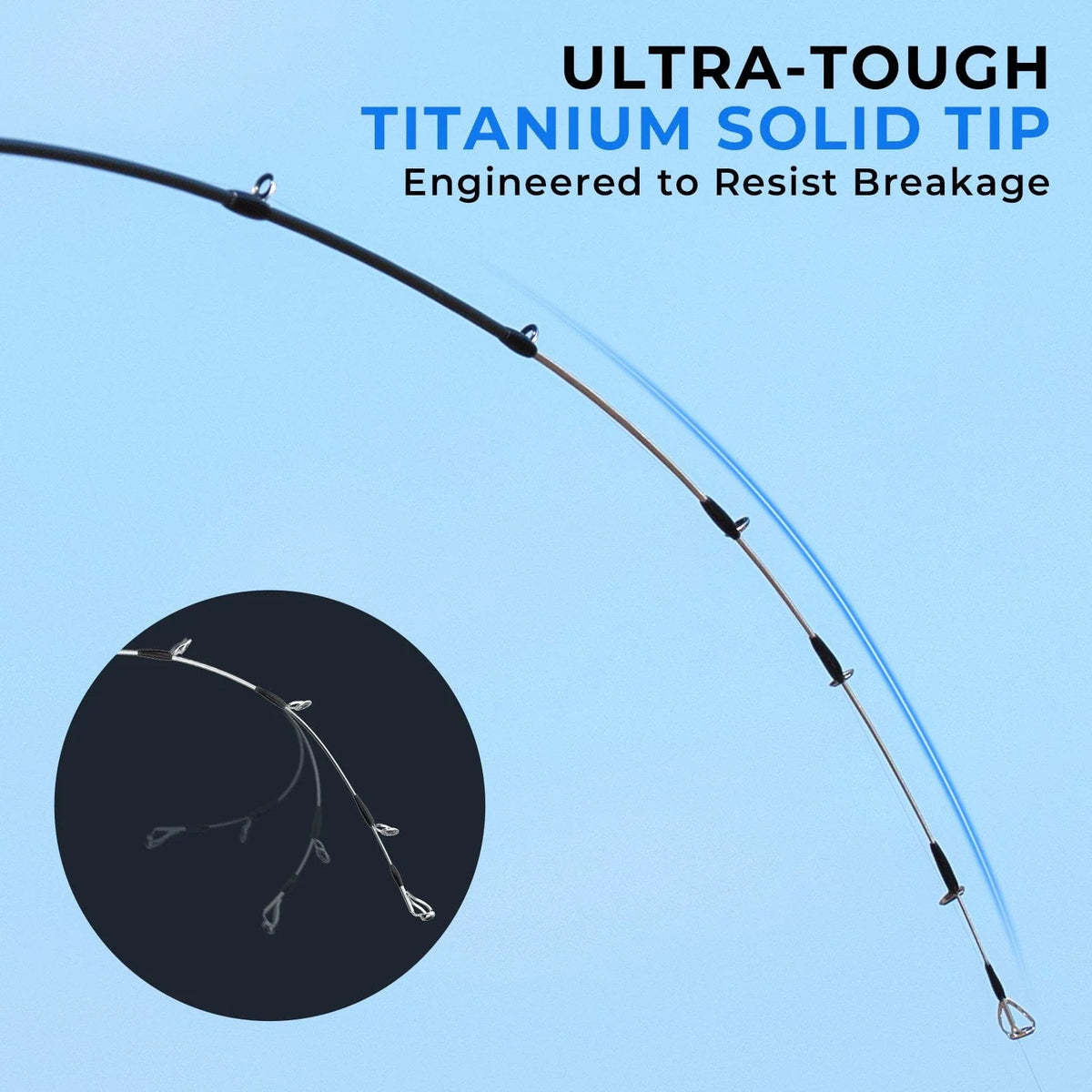 KastKing Megatron Titanium Telescopic Casting Rod | 6'6" / Fast-Medium