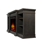 Real Flame Eliot 81" Grand Antique Grey TV Stand with Electric Fireplace