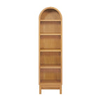 Better Homes & Gardens Juliet Narrow Arch Bookcase, Deep Green and Light Honey