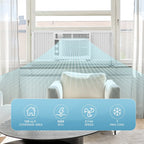 5000 BTU Window Air Conditioner Easy Cool - Capable of Cooling up to 150 Sq Ft. 2 Fan Speeds, 4 - Way Air Direction