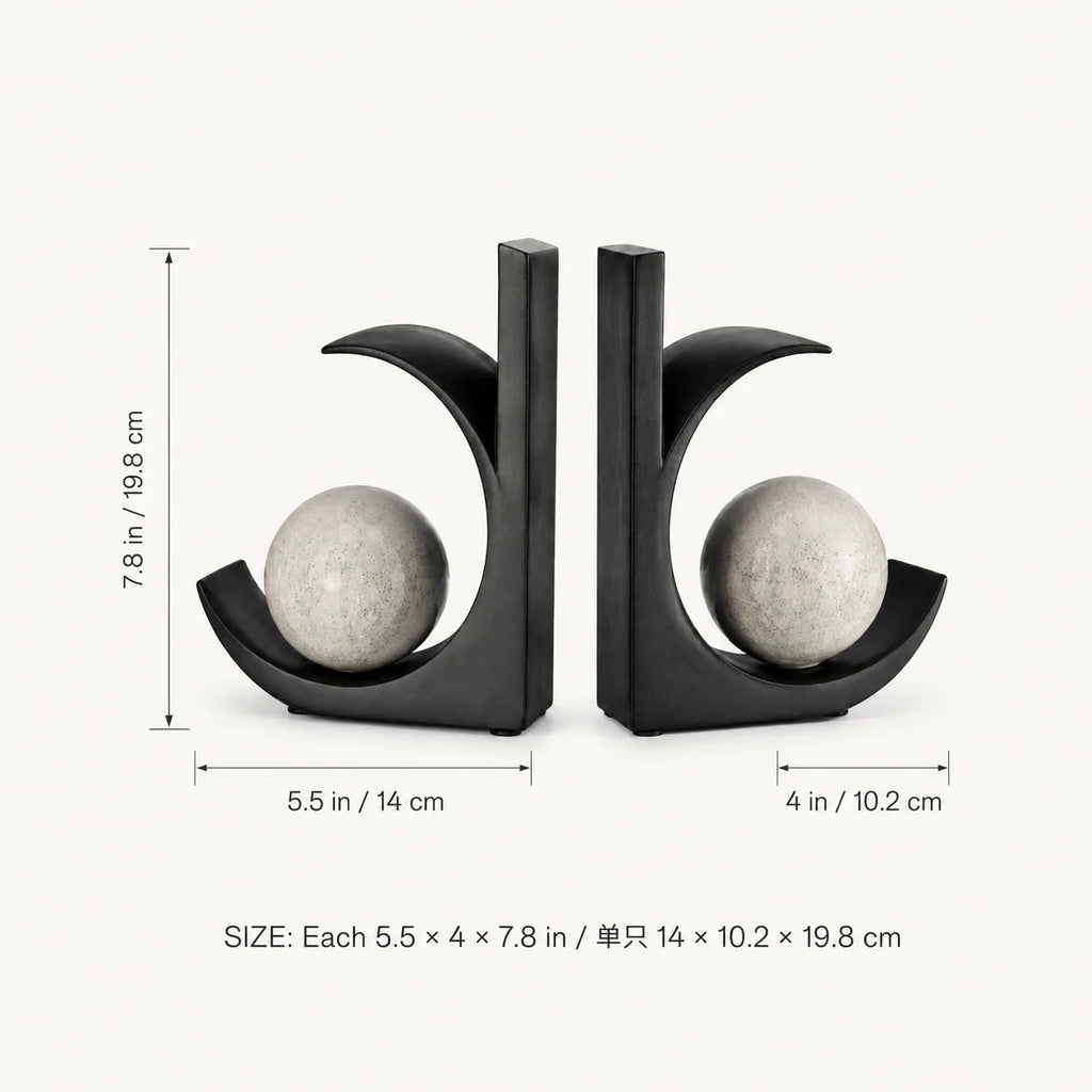 Counterpoise Bookend Pair