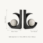 Counterpoise Bookend Pair
