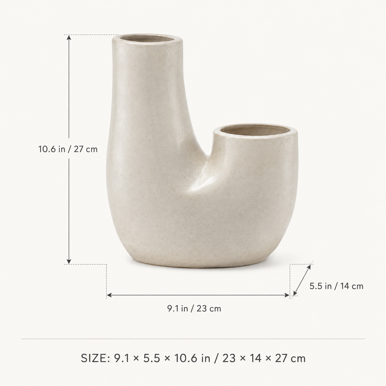 Twin-Cove Vase
