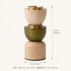 Sprout Stack Candleholder Trio