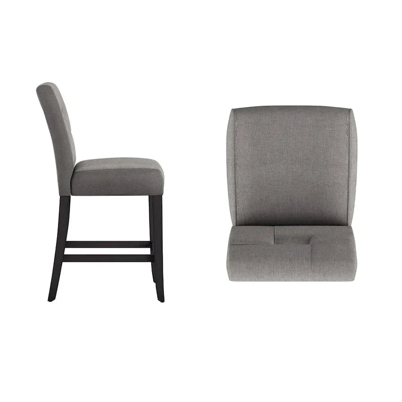 Brda Keyhole Counter Height High Back Stools - Set of 2