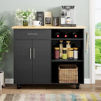 Futzca Kitchen Island Cart with Storage Cabinet and Drawers - Not Applicable