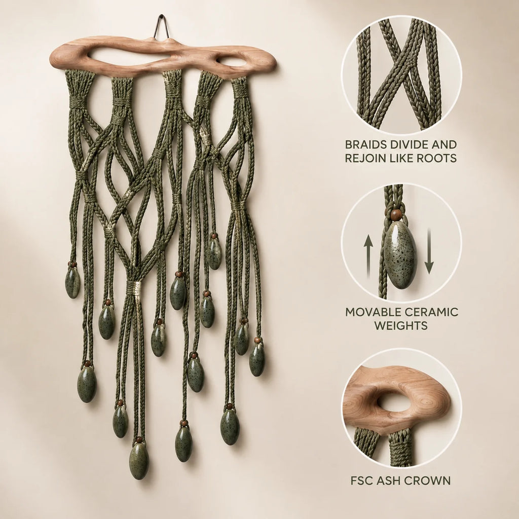 Rooted Boho Macramé Wall Hanging