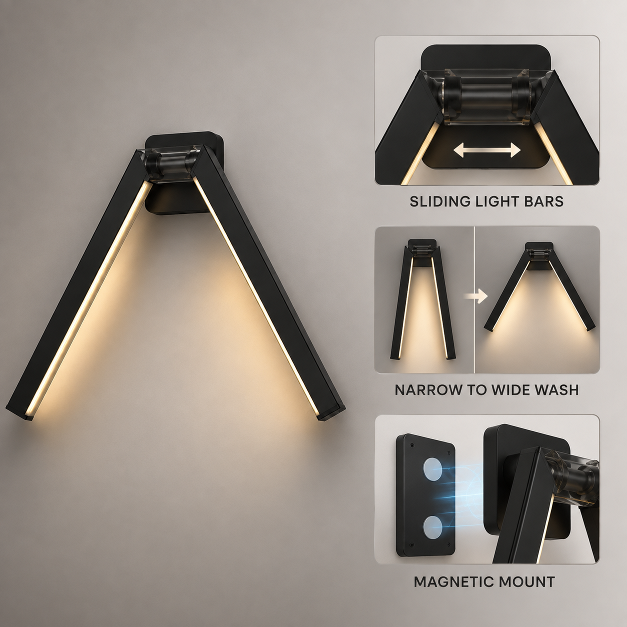 Phase Split Wall Light