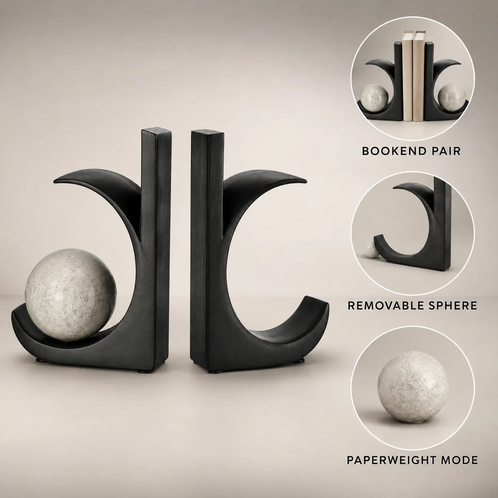 Counterpoise Bookend Pair