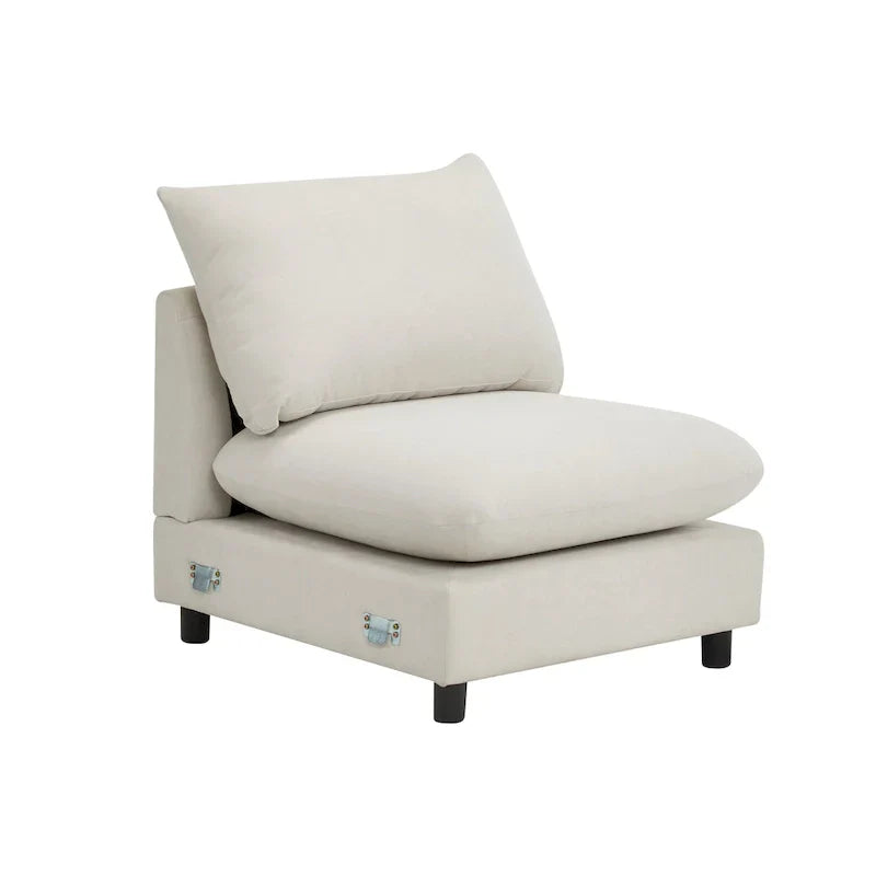 Oversized Modular Sectional Sofa with Plush Cushions and Flexible Layout