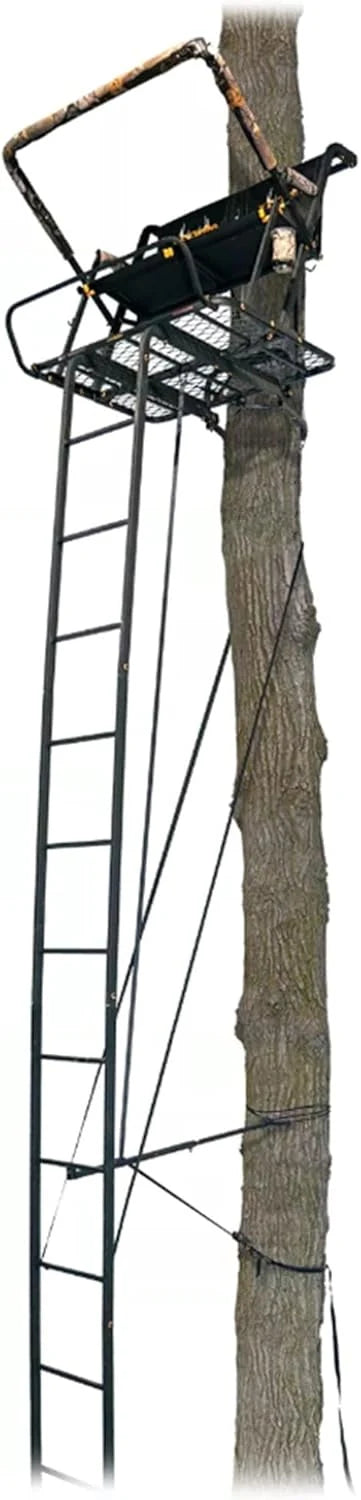 Ladder Tree Stand, 20ft, 500lb Capacity, 2-Person