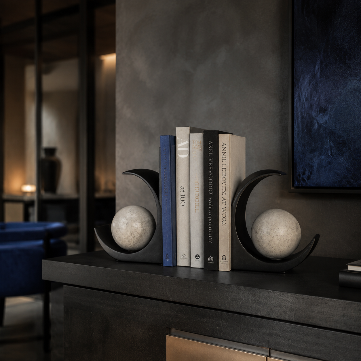 Counterpoise Bookend Pair