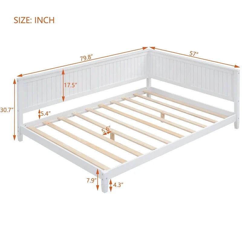 Full-Size Wooden Daybed/Sofa Bed