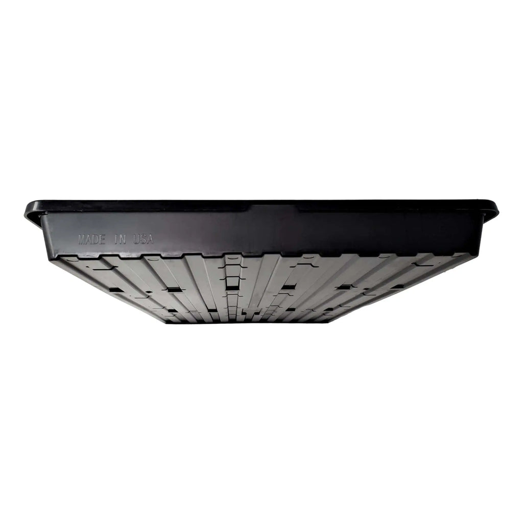 1020 Microgreen Trays | Extra Strength Shallow 1020 Trays | 1 Tray / No Holes / Black