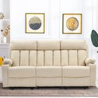 MCombo Faux Leather Electric Reclining Sofa with Heat and Massage - Models 6095/6075/6077