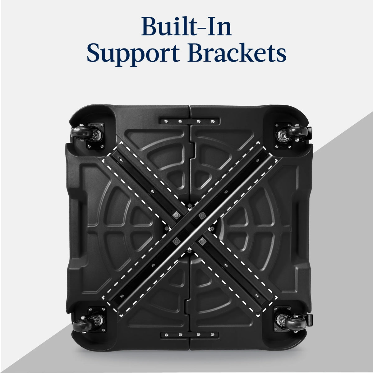 Best Choice Products Heavy-Duty Outdoor Cantilever Base Stand w/ Wheels, Locks, Fillable 330lb Capacity - Black