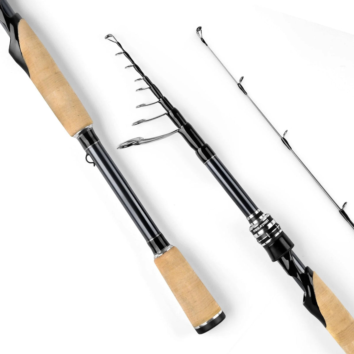KastKing Megatron Titanium Telescopic Spinning Rod | 6'6" / Fast-Medium