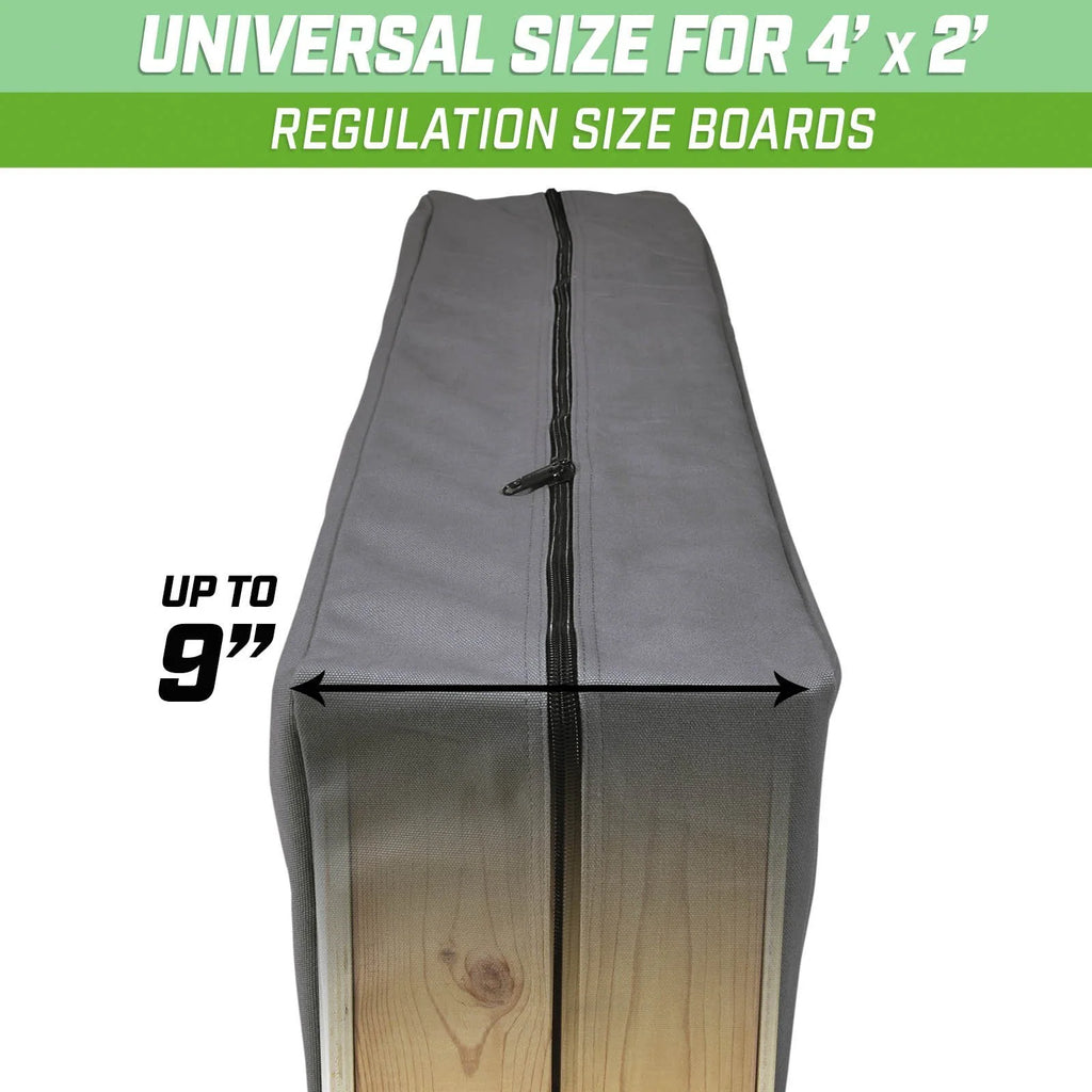 4' x 2' Canvas Cornhole Carrying Bag | Gray