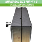 4' x 2' Canvas Cornhole Carrying Bag | Gray