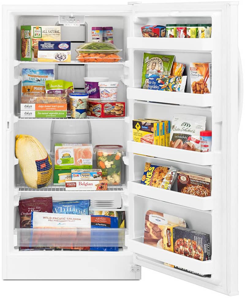 Whirlpool 16 Cu. Ft. White Upright Freezer With Frost-Free Defrost?? Last Day For Clearance 28324924