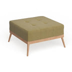 Christopher Knight Home Carson Lund Mid-Century Tufted Fabric Square Ottoman
