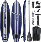 streakboard 11FT Inflatable Stand Up Paddle Board SUP Surfing Boards No Slip Deck, 6'' Thick with Backpack