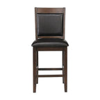 9-Piece Counter Height Dining Set in Ferrara Walnut and Brown
