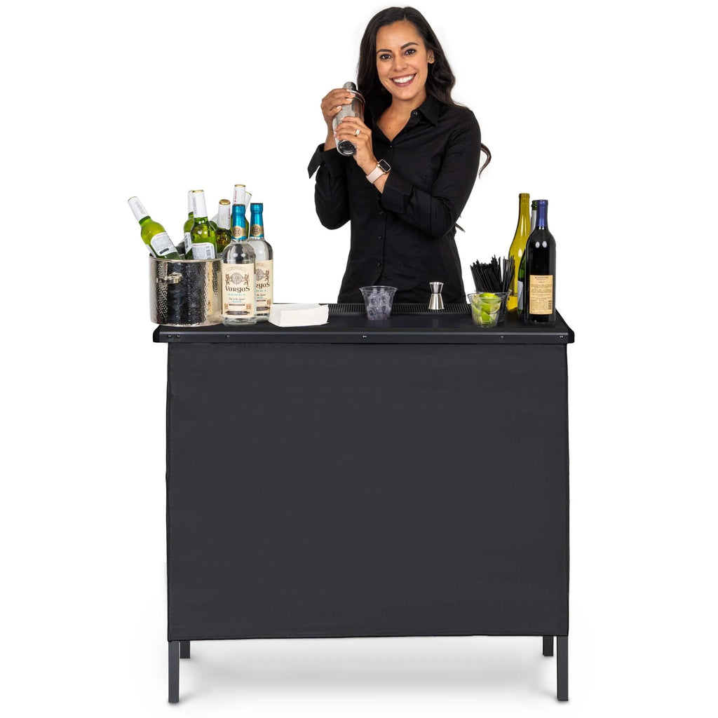 Lightweight Portable Bar with Black Skirt