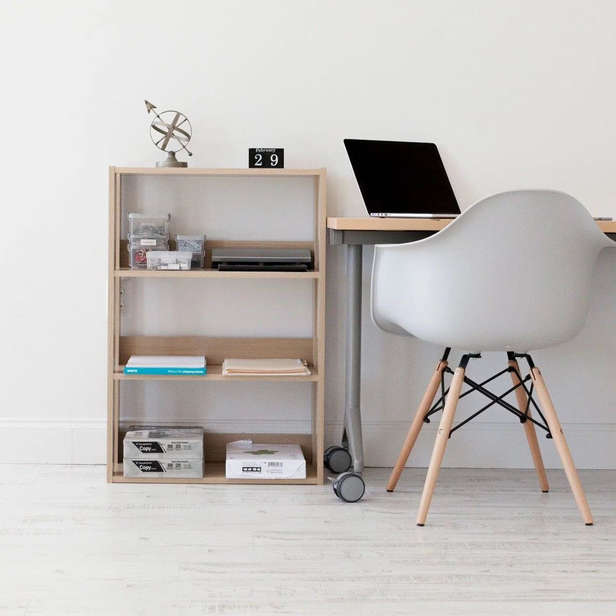 Open Wood Rack Shelf - Large | Dark Brown