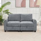 Versatile Chenille Storage Loveseat Sofa