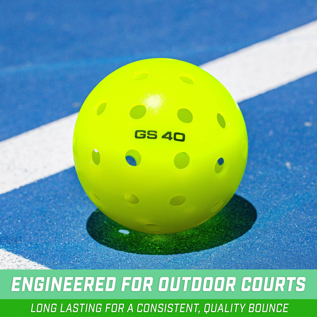 GS40 Regulation Pickleballs | 4-pk