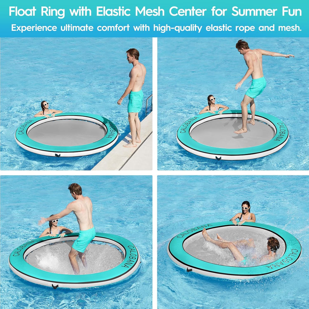 Round Floating Ring Hammock - Heavy Duty Inflatable Raft