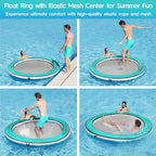 Round Floating Ring Hammock - Heavy Duty Inflatable Raft