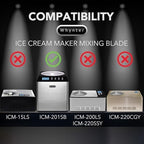 Whynter 2.1 Qt Ice Cream Maker, Built-In Compressor, Stainless Steel