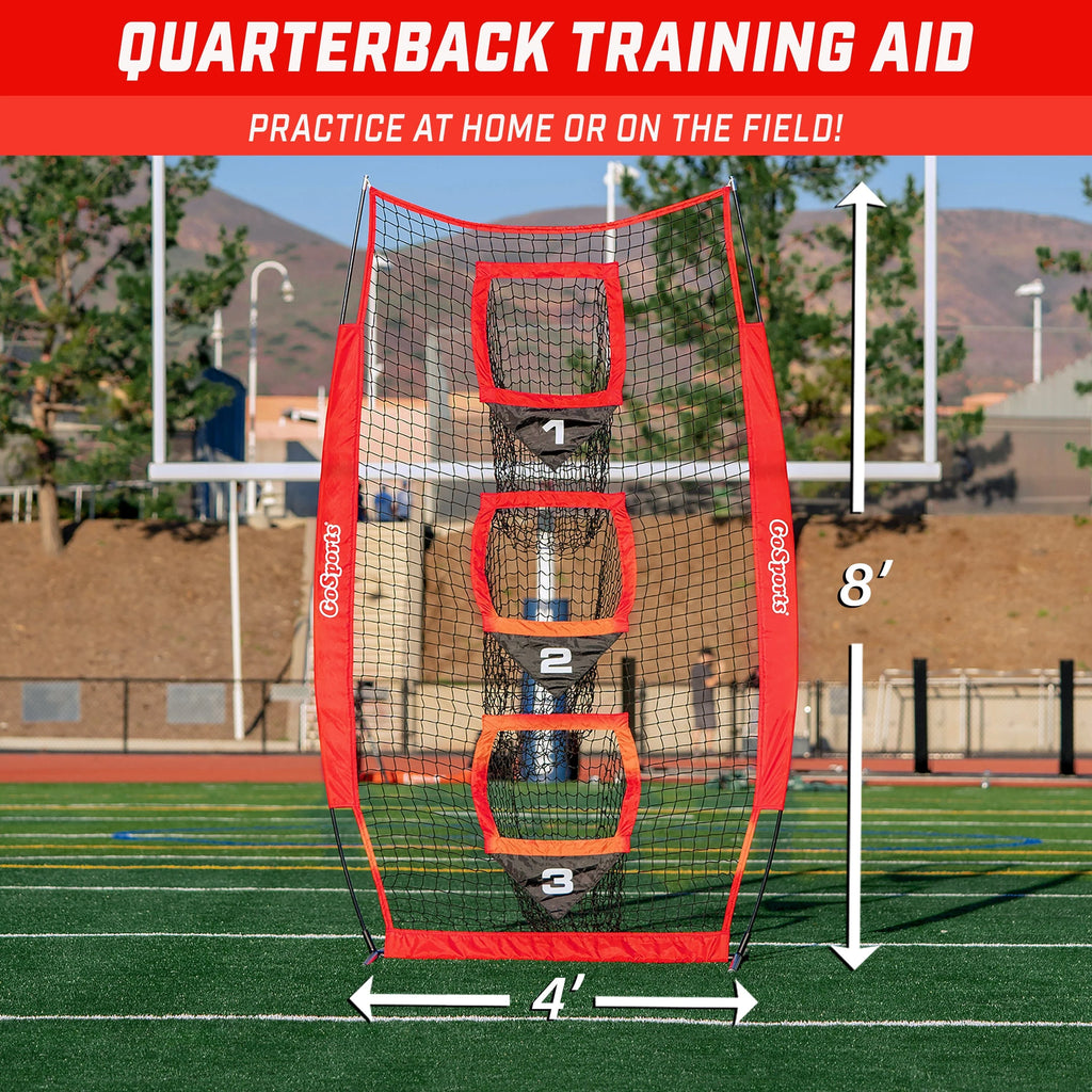 8' x 4' QB Training Throwing Net with Carry Case