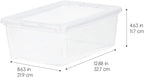 7 Quart Plastic Storage Bins with Lids (8-pack)