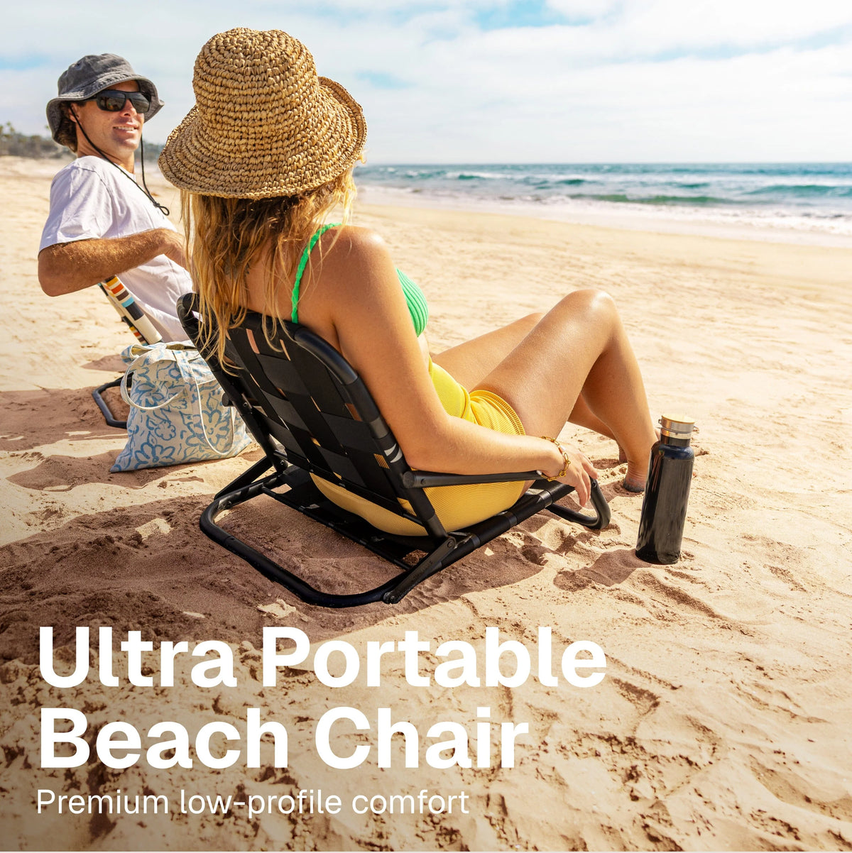 Low Profile Beach Chair | Black