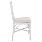 Set of 2 SAFAVIEH Maye Rattan Accent Chairs with Cushions - Dimensions: 18.5" W x 20.9" L x 35.8" H
