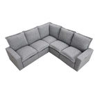 Linen Upholstered Power Recliner L-Shaped Sectional Sofa with USB Port - Soft Home Theater Seating for Living Room