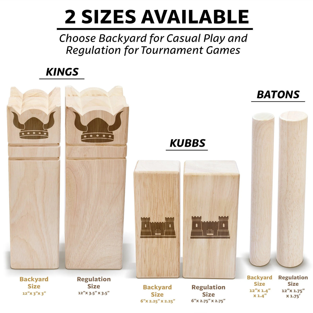 Kubb Yard Game Set | Regulation