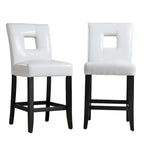 Brda Keyhole Counter Height High Back Stools - Set of 2