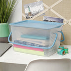 Stacking Basket - Medium | Clear/White