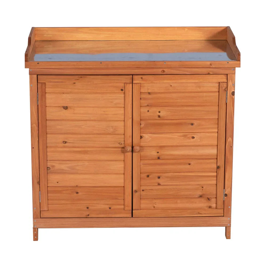 Outdoor Garden Patio Wooden Storage Cabinet Furniture Waterproof Tool Shed