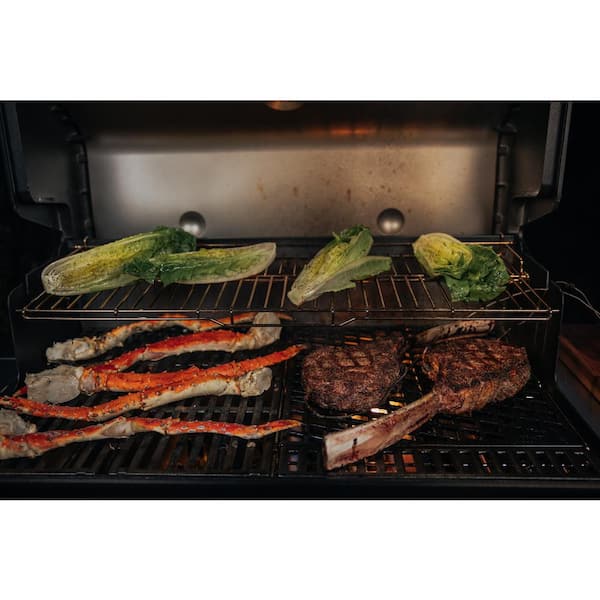Genesis E - 325s 3 - Burner Propane Gas Grill in Black with Built - in Thermometer