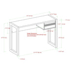 Two-Tone One-Drawer Writing Desk by Middlebrook
