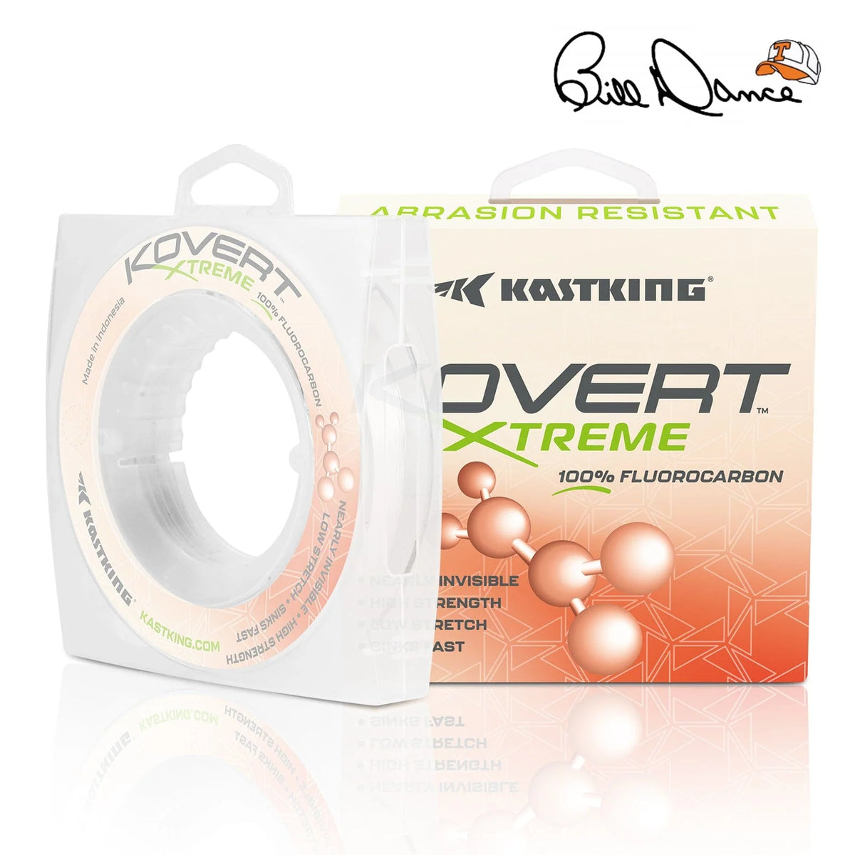 KastKing Kovert Xtreme Fluorocarbon Fishing line | 200 Yds / 4 LB